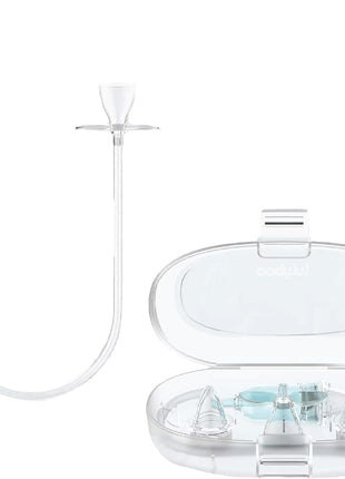 Lulyboo Baby Nasal Aspirator with Case - Reusable BPA-Free Snot Sucker with Soft Tips, Gentle & Effective Relief for Congestion, Easy to Clean, Ergonomic Design for Newborns & Toddlers
