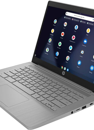 HP 2023 Chromebook Laptop, 14 Inch Display, Intel Celeron N4120 Processor, 4GB RAM, 64GB eMMC, Intel UHD Graphics 600, WiFi, Bluetooth, Chrome OS, Modern Gray