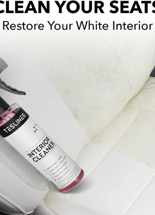 Tesla Seat Cleaner & Stain Remover, Interior Cleaner for Black & White Vegan Leather, Interior Cleaning Products | Tesla Model Y Juniper Accessories 2026, Tesla Model 3 Accessories, S, X, Cybertruck