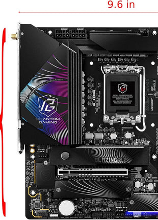 ASRock Z890M Riptide WiFi 6E Phantom Gaming Intel Core Ultra Z890 LGA1851 RL-ILM DDR5 9066 MHz 256 GB M.2 Micro ATX Motherboard
