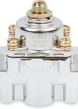 Holley 12-803 Chrome Carbureted Fuel Pressure Regulator