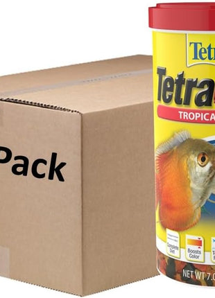 TetraColor Tropical Flakes, Color Boosting Fish Food, Nutritionally Balanced Diet for Tropical Fish, 7.06 oz