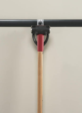 Rubbermaid FastTrack Rail Garage Organization Multi-Purpose Hook 50 lbs Capacity Satin Nickel Wall Mounted Storage System Direct Mount into FastTrack Garage Rail for Home/Garage Organization