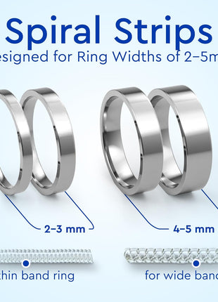 Ring Sizer Adjuster for Loose Rings - 12 Pack, Guards, Spacers & Tighteners, Fits Bands Up to 6mm, Reduces Size by 0.5-1.5, Invisible Design for Women & Men by 5 STARS UNITED