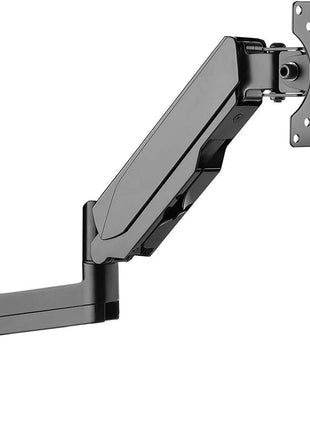 SIIG Aluminum Single Arm Gas Spring Monitor Wall Mount - Heavy Duty Hold 17 inch to 32 inch Screens, Up to 19.8 lbs, VESA 75x75 or 100x100 (CE-MT2L12-S1)