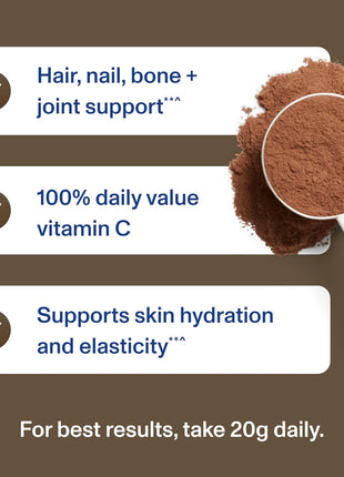 Vital Proteins Collagen Peptides Advanced, Hydrolyzed Peptides with Hyaluronic Acid and Vitamin C - Chocolate Flavor Powder, 24.7oz (Pack of 2)