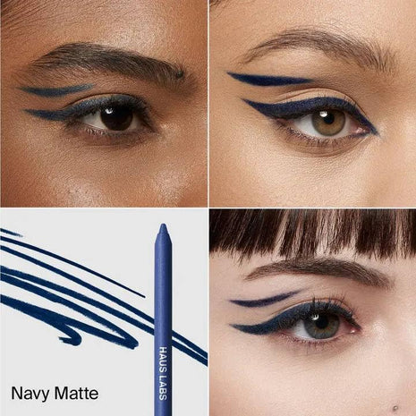 HAUS LABS BY LADY GAGA Optic Intensity Eco Eyeliner - Navy Matte + Complimentary Sheet Face Masque