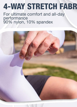 SportsTrail Cooling Arm Sleeves for Men & Women – Breathable, UV Sun Protection, Sports Arm Sleeves for Women, Men & Youth