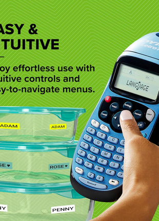 DYMO Label Maker Machine with Tape - 100H LetraTag Handheld, Comes with 3 LT label tapes. Great for Home & Office Organization