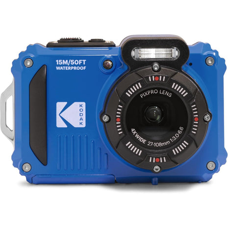 KODAK PIXPRO WPZ2 Rugged Waterproof Shockproof Dustproof WiFi Digital Camera 16MP 4X Optical Zoom 1080P Full HD Video Vlogging Camera 2.7 inch LCD (Blue)