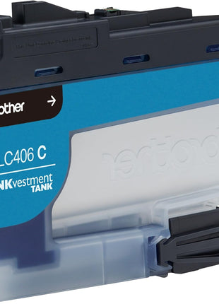 Brother Genuine LC406C Standard Yield Cyan INKvestment Tank Ink Cartridge