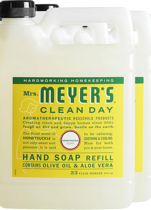 MRS. MEYER'S CLEAN DAY Hand Soap Refill, Lavender Scent, 33 Fl Oz Bottle