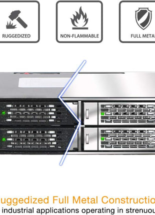 ICY DOCK Rugged 4 x 2.5 SAS/SATA HDD/SSD Mobile Rack Enclosure for 5.25" Bay | ToughArmor MB994SP-4S