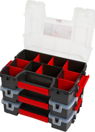 CRAFTSMAN Storage Organizer, Small Parts Organizer, 3-Packs with 10-Compartments, Lid Includes Secure Latch (CMST60964M)