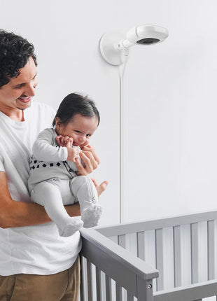 Flex Multi-Stand for Nanit Pro Baby Monitor,Prevent Nanit Pro Cam from Falling Off, Wall-mountable or Tabletop Placement, Travel Baby Monitor Accessory with Charging Port & Cable (Camera not Included)