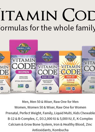Garden of Life Vitamin Code Family Multivitamin, 120 Capsules