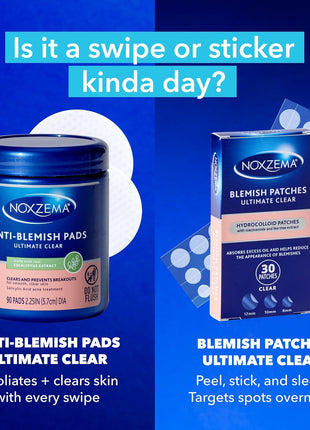 Noxzema Hydrocolloid Pimple Patches with Niacinamide & Tea Tree Extract, Acne Treatment for Face Blemishes, Absorbs Oil & Reduces Breakouts, Dermatologist Tested, 30 Count