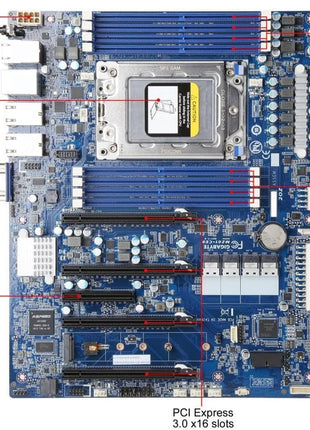 GIGABYTE MZ01-CE0 AMD EPYC 7000 Series DDR4 10GB LAN Server Motherboard