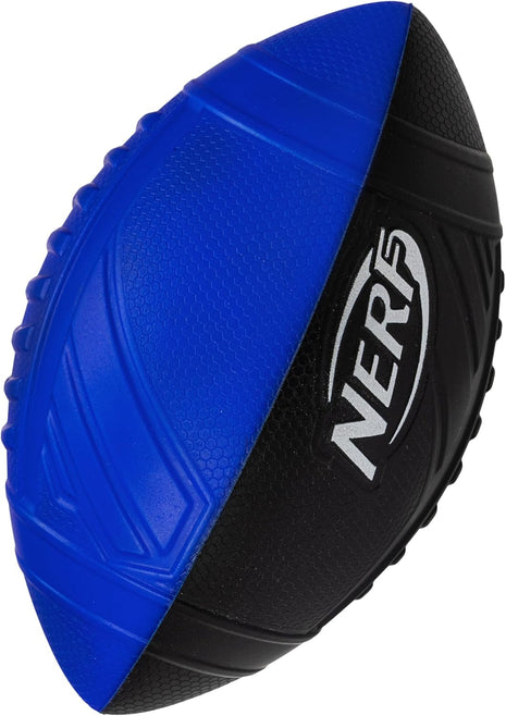 NERF Kids Foam Football - Pro Grip Youth Soft Foam Ball - Indoor + Outdoor - Small NERF Foam Football - 9" Inch Youth Sized Ball - Blue + Black