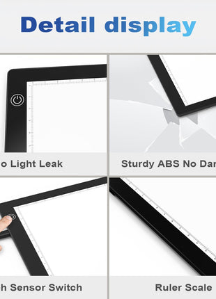 Slide Viewer Light Box, Ultra-Thin A4 USB Powered Light Scanner for Photo Slide and Film Negative Scanning, Christmas Gift, Tattoo Drawing, Artist Sketching
