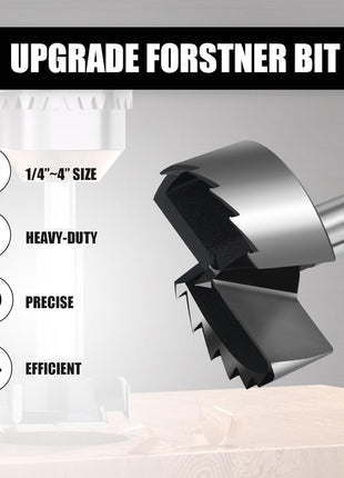 2 Inch Forstner Drill Bit for Woodworking, 2" Forstner Bit Wood Drill Bits for Holes, Hinge Cutter for Hard Wood, Plastic, Plywood HEX Shank
