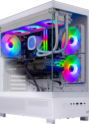 Skytech Gaming Azure 3 Gaming PC, AMD Ryzen 7 9800X3D 4.7GHz, AMD RX 9070XT 16GB VRAM, 2TB Gen4 NVMe SSD, 32GB DDR5 RAM 6000, 1000W Gold PSU, 360 ARGB AIO, WI-FI 5, Windows 11, Desktop