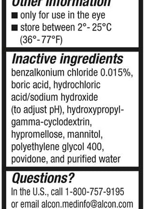 Pataday Once Daily Relief Extra Strength Relief 2.5ml, 2 Count