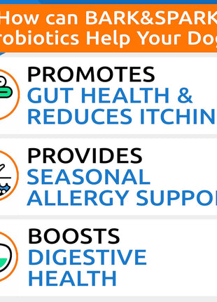 Allergy Relief + Probiotics & Digestive Enzymes for Dogs - Anti-Itch Skin & Coat Supplement - Omega 3 Fish Oil - Gut Health - Pet Diarrhea Gas Treatment, Upset Stomach Relief Pills, Digestion Health