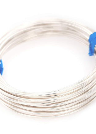 CRAFT WIRE 18 Gauge, 925 Sterling Silver Wire (Round) Half Hard Made in USA - 5FT
