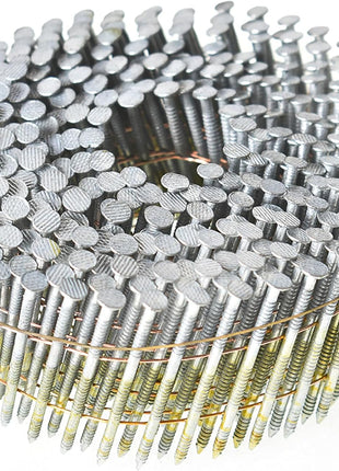 findmall 1-1/2 Inch 3600 Count Siding Nails 15-Degree Wire Collated Coil Full Round Head Hot-Dipped Galvanized Siding Nails