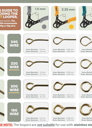 The Beadsmith Original One Step Looper – Create and Trim Consistent 1.5 mm Loops for Jewelry Making, Use With 24-18g Craft Wire (Patented)