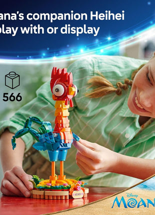 LEGO Disney Moana 2 Heihei - Building Toy for Kids, Girls & Boys, Ages 9+ - Gift for Birthdays - Moana & Disney Toy for Fans - 43272