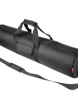 HEMMOTOP Tripod Case, 31.5x7 in Heavy Duty Tripod Bag with Shoulder Strap and Handle, All Sides 0.4in Thick Padded Carrying Case with Two Zippered Pockets for Speaker Stand, Monopod - R08018 Black