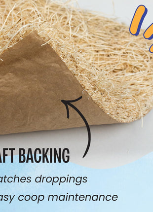MagJo Aspen Nesting Pads for Chicken Coops - USA Grown Aspen Excelsior Nest Box Liners 13x13-12 Pack