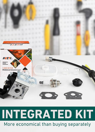 Carburetor for ECHO GT225 GT225i GT225L PAS225 PE225 PPF225 SHC225 SRM225 SRM225U Trimmer with Repower Maintenance Kit Spark Plug by HUZTL