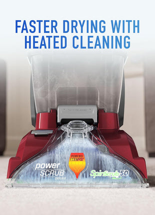 Hoover PowerScrub Deluxe Carpet Cleaner Machine for Carpet and Upholstery, Deep Cleaning Carpet Shampooer Machine with Multi Purpose Tools, Pair Carpet Cleaner Solution