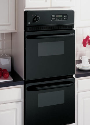 GE JRP28BJBB 24" Black Electric Double Wall Oven