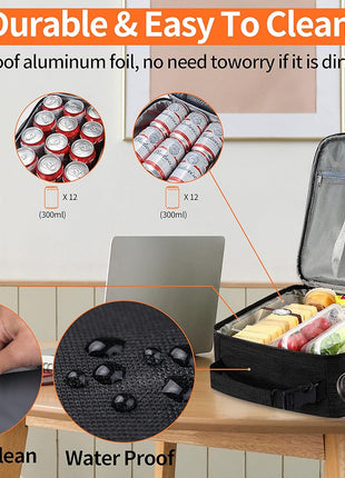 ZM-YOUTOO Lunch Box for Men - Reusable Lunch Bag Men Adult Women- Insulated Small LunchBox