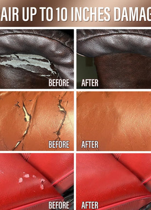 ARCSSAI ARCSSAL Leather & Vinyl Repair Kit, Sofa, Jacket, Car Seats and Purse. Leather Repair Kit. Super Easy Instructions to Match Any Color, Restore Any Material, Bonded, Italian, Pleather, Genuine