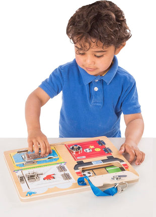 Melissa & Doug Locks and Latches Board Wooden Educational Toy