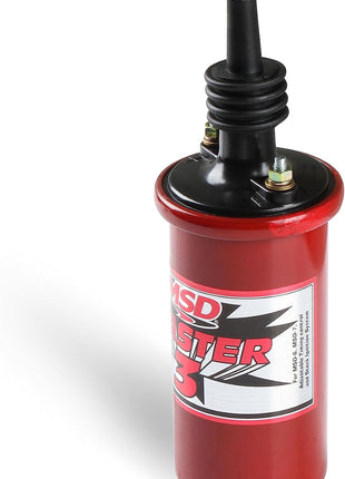 MSD 8223 Ignition Coil Blaster 3 Series (90 degree terminal/boot), Red