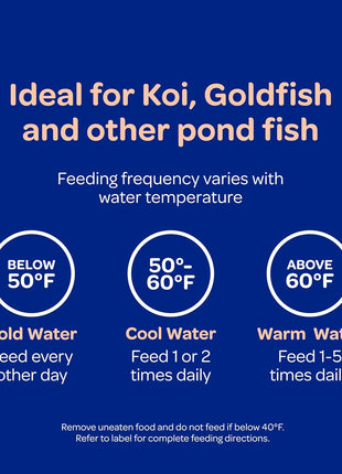 Kaytee Koi's Choice Koi Floating Fish Food, For Koi, Goldfish and Pond Fish, 10 pounds