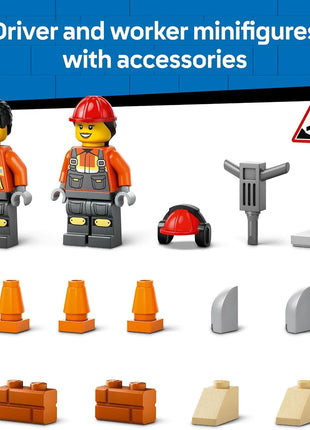 LEGO City Yellow Construction Wheel Loader Building Sensory Toy - Construction Vehicle Toy for Toddlers, Boys and Girls, Ages 4+ - Educational, Learning Gift Idea for Preschoolers - 60450