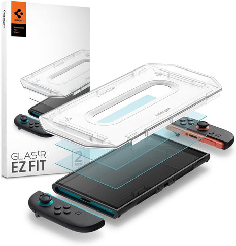 Spigen Screen Protector Tempered Glass [GlasTR EZ FIT] designed for Nintendo Switch 2 (2025) - 2 Pack