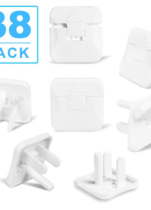 Outlet Covers Babepai 38-Pack White Child Proof Electrical Protector Safety Improved Baby Safety Plug Covers