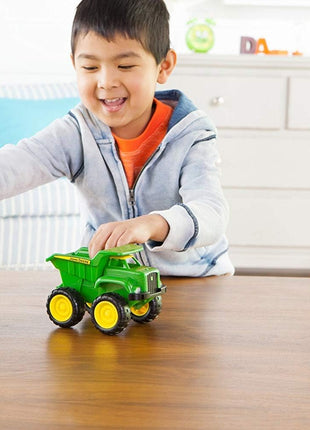 TOMY John Deere Vehicle Set - Includes Dump Truck Toy and Tractor Toy with Loader - Kids Outdoor Toys - Kids Construction and Sandbox Toys - 6 Inches - 2 Count - Ages 18 Months and Up