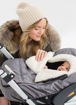 Skip Hop Winter Car Seat Cover, Stroll & Go, Heather Grey