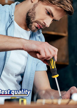 Magnetic Screwdrivers Set with Case, Amartisan 43-piece Includs Slotted, Phillips, Hex, Pozidriv,Torx and Precision Screwdriver Set, Magnetizer Demagnetizer Tools, Tools for Men