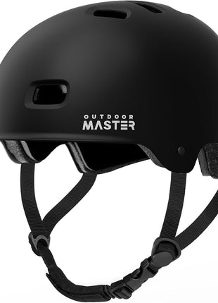 OutdoorMaster Beetles Snug Skateboard Bike Helmet for Adults, Youth | Two Removable Liners Ventilation Certified Multi-Sport Helmet for Cycling Commuter Scooter Roller Skating Longboard