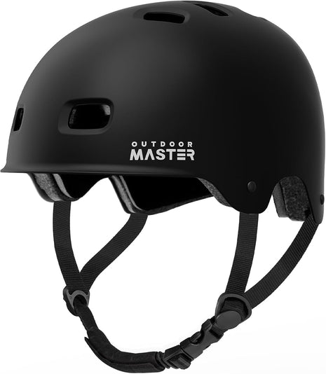 OutdoorMaster Beetles Snug Skateboard Bike Helmet for Adults, Youth | Two Removable Liners Ventilation Certified Multi-Sport Helmet for Cycling Commuter Scooter Roller Skating Longboard